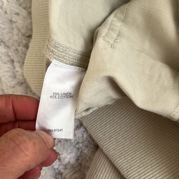 J Jill Flax Linen Blend Cropped Pants - Picture 11 of 12